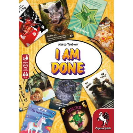 Juego de cartas I Am Done (Inglés) de Pegasus Spiele
