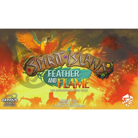 Feather Flame expansión juego de mesa Spirit Island de Arrakis Games