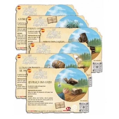 Spells expansion for the board game The Wandering Towers by PIF Games