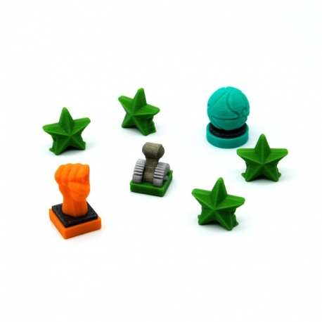 Player Tokens for Expeditions: Gears of Corruption Expansion - 7 Pieces by BG Expansions