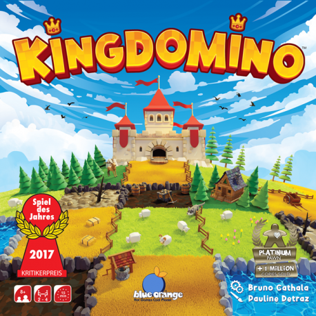 O jogo familiar Kingdomino da Mebo Games 
