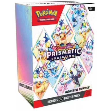 Pokémon SV8.5 Booster Bundle Escarlata y Púrpura 8.5 -Prismatic Evolutions (Español) de Pokémon Company