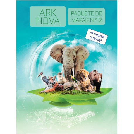 Paquete de mapas N°2 para el juego de mesa Ark Nova de Maldito Games