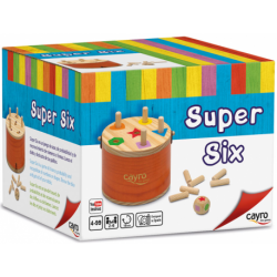 Super Six is ​​a game of chance, probability and recognition of numbers or shapes