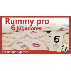 Rummy PRO 6 Players Board Game by Aquamarine Games