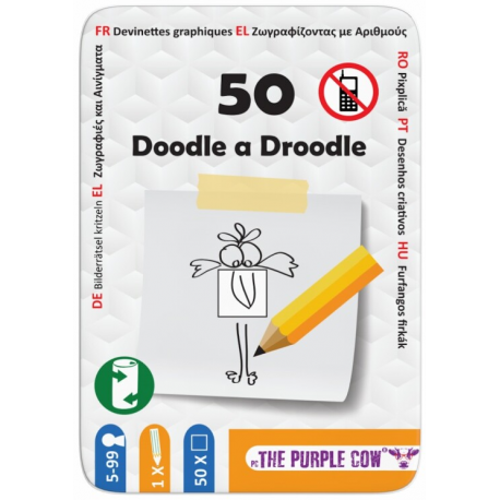 50 Doodle a Droodle Board Game by Old Teddy