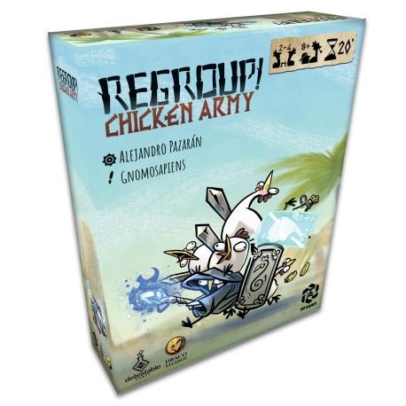 Juego de cartas Regroup! Chicken Army de PIF Games