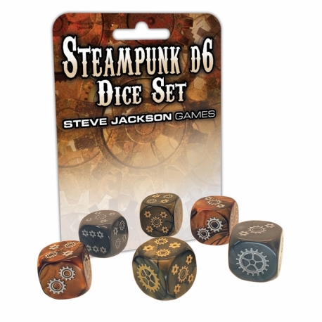 Steampunk D6 Dice Set