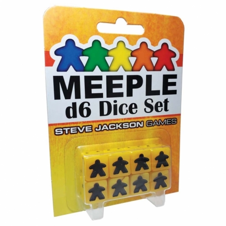 Meeple D6 Dice Set Yellow