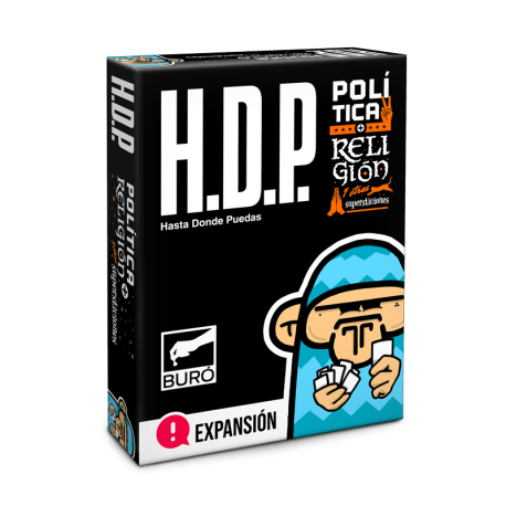 Expansión Política + Religión y otras supersticiones para el juego de cartas H.D.P. de Buro de Juegos