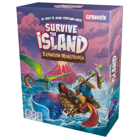 In Survive the Island: Monstrous expansion, you will discover 3 new Creatures: Pterodactyls, Krakens and Whales