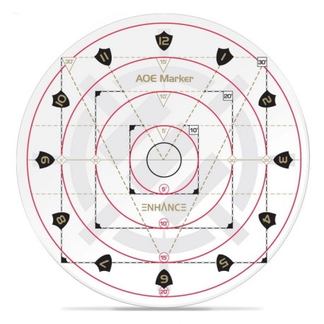 Enhance RPG Series 30ft Spell AoE Damage Template