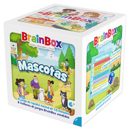 Juego de cartas BrainBox Mascotas de Beezerwizzer Studio