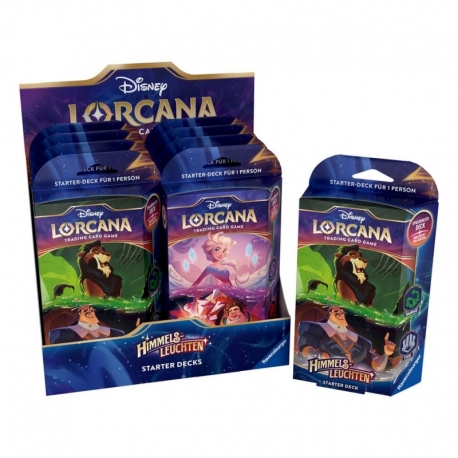 Disney Lorcana TCG Himmelsleuchten Starter Decks Display (8) (German)