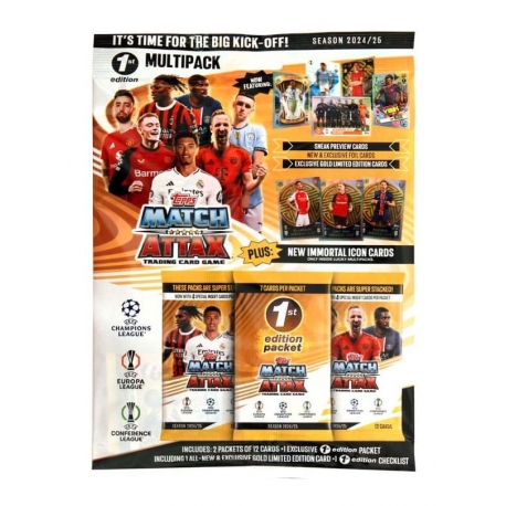 UEFA Club Competitions Match Attax TCG Saison 2024/25 1st Edition Multipack (Alemán)