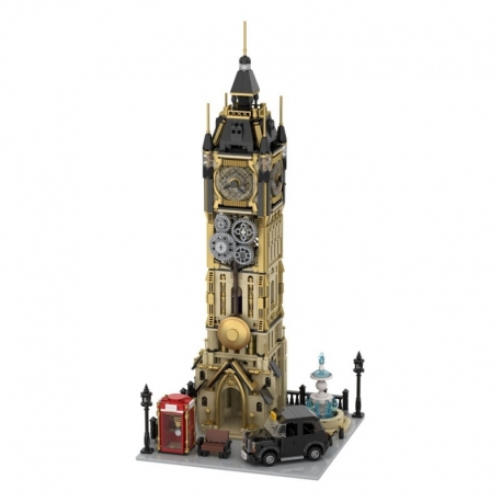 Kit de Construcción Original-Steampunk Series Steampunk Clock Tower Park 58 cm