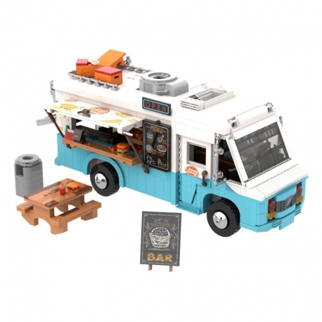 Kit de Construcción Original-Joyside Series Retro Food Truck 19 cm