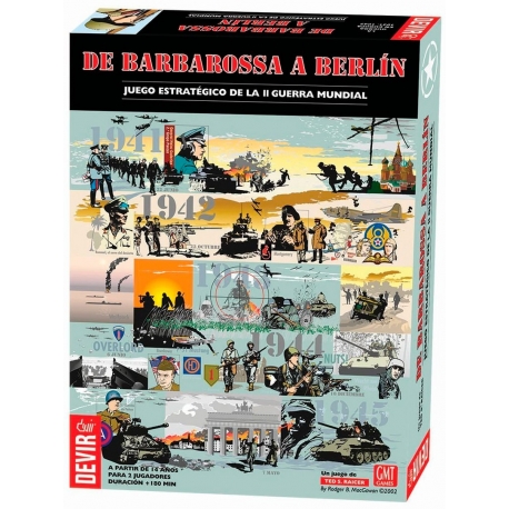 Juego de mesa Wargame De Barbarosa a Berlín de Devir