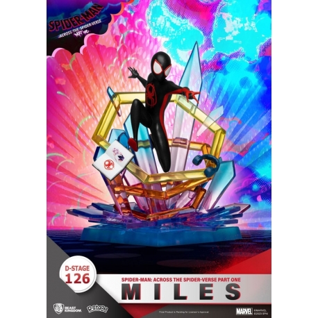 Marvel D-Stage PVC Diorama Spider-Man: Across the Spider-Verse Part One-Miles 15 cm