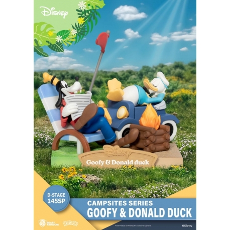 Disney D-Stage Campsite Series PVC Diorama Goofy & Donald Duck Special Edition 10 cm