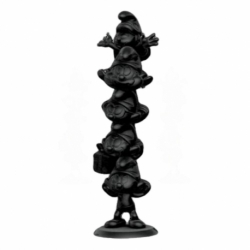 The Smurfs Statue Smurfs Column Black Edition 50 cm