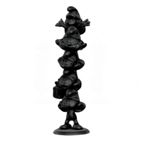 The Smurfs Statue Smurfs Column Black Edition 50 cm