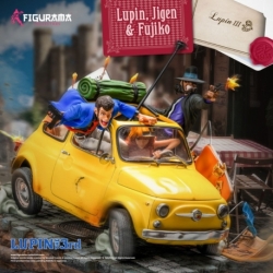 Lupin III Estatua Elite Diorama 1/8 Lupin, Jigen & Fujiko 31 cm