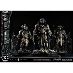 The Alien vs. Predator Estatua Museum Masterline Series 1/3 Scar Predator 93 cm