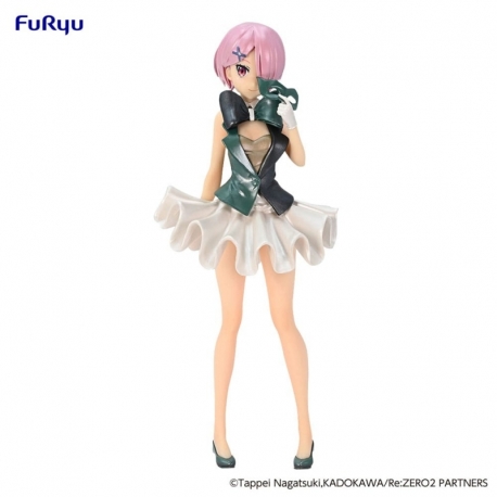 Re:ZERO SSS Statue PVC Ram in Circus Pearl Color Ver. 20 cm