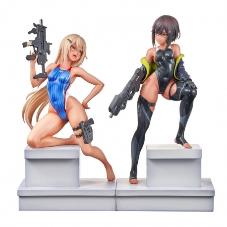 Arms Note Statue 1/7 Swim Team Bucho-chan and Kohai-chan 22 cm