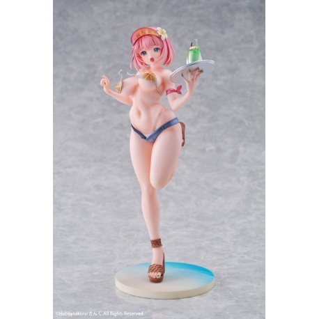 Original Illustration Estatua PVC 1/7 Summer Waiter illustration by Kink Limited Edition 25 cm