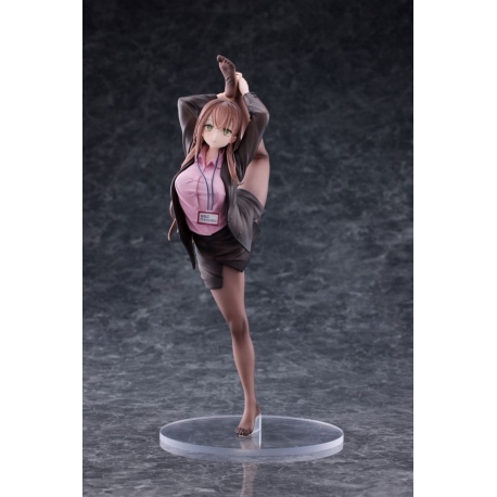 Original Character Estatua PVC 1/6 OL-chan Who Doesn't Want to Go to Work Pink Ver. Deluxe Edition 26 cm