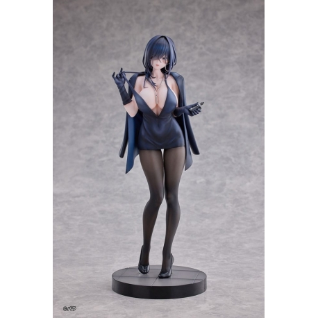 Original Character PVC Statue 1/6 Ishimi Yokoyama Black One-piece Dress Ver. illustration by Bara 28 cm