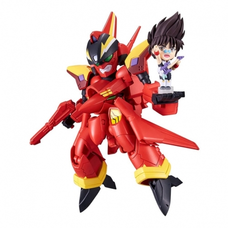 Macross 7 Vehicle with Tiny Figure Session VF-19 Custom Fire Valkyrie with Basara Nekki 11 cm