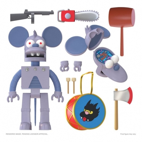 Los Simpson Figura Ultimates Robot Itchy 18 cm
