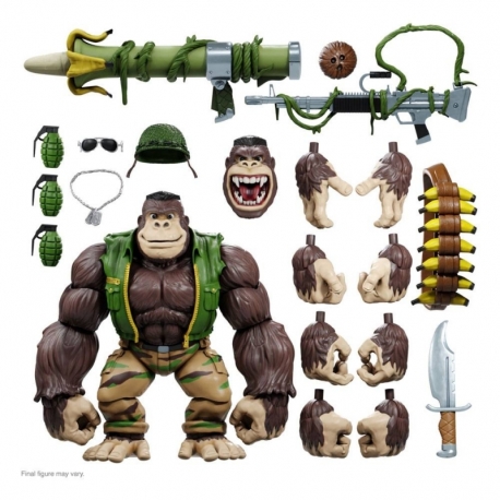 Tortugas Ninja Figura Ultimates Guerrilla Gorilla 20 cm