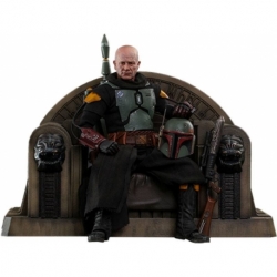 Star Wars The Mandalorian Figura 1/6 Boba Fett (Repaint Armor) and Throne 30 cm
