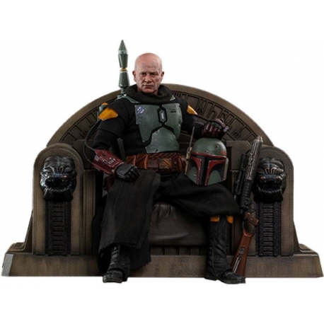 Star Wars The Mandalorian Figura 1/6 Boba Fett (Repaint Armor) and Throne 30 cm