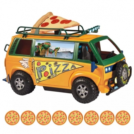 Ninja Turtles: Caos Mutante Vehículo Pizzafire Van 20 cm