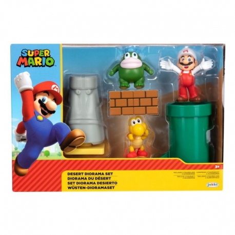 World of Nintendo Super Mario Diorama Set Desierto