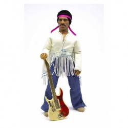 Jimi Hendrix Figura Woodstock Flocked 20 cm