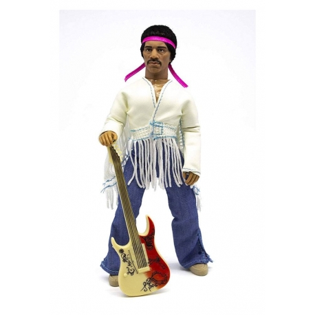 Jimi Hendrix Figura Woodstock Flocked 20 cm