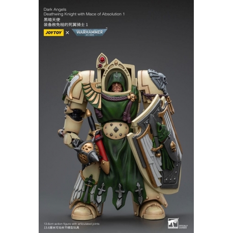 Warhammer 40k Action Figure 1/18 Dark Angels Deathwing Knight with Mace of Absolution 1 12 cm