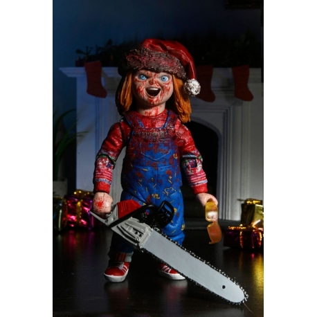 Chucky el muñeco diabólico Figura Ultimate Chucky (Holiday Edition) 18 cm