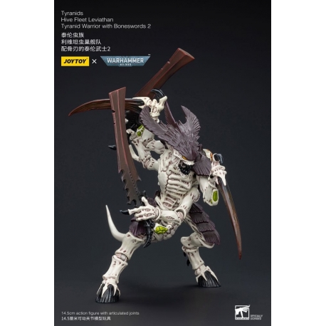 Warhammer 40k Action Figure 1/18 Tyranids Hive Fleet Leviathan Tyranid Warrior with Boneswords 2 15 cm