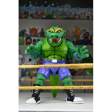 Tortugas Ninja (Archie Comics) Figura Stump Wrestling Leatherhead 18 cm