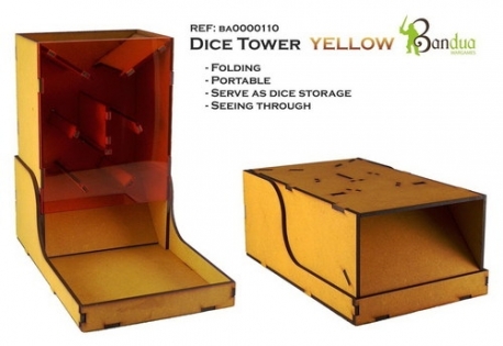 Yellow Bandua Tower Dice