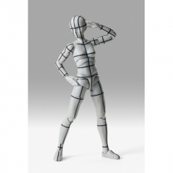 S.H.Figuarts Action Figure Body-Chan Sports Edition Wire Frame (Gray Color Ver.) 15 cm