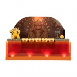 World of Nintendo Super Mario Escenario de Juego Bowser Battle Deluxe