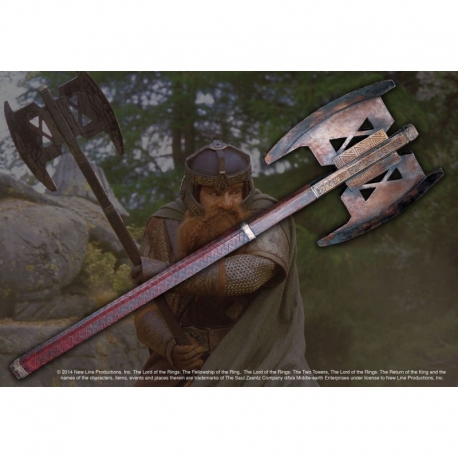 El Señor de los Anillos Réplica 1/1 Hacha de Gimli
